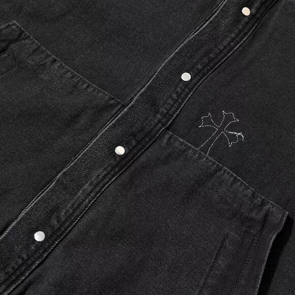 Chrome Hearts Cross-Stitch Patch Denim Jacket - Picture 10 of 10